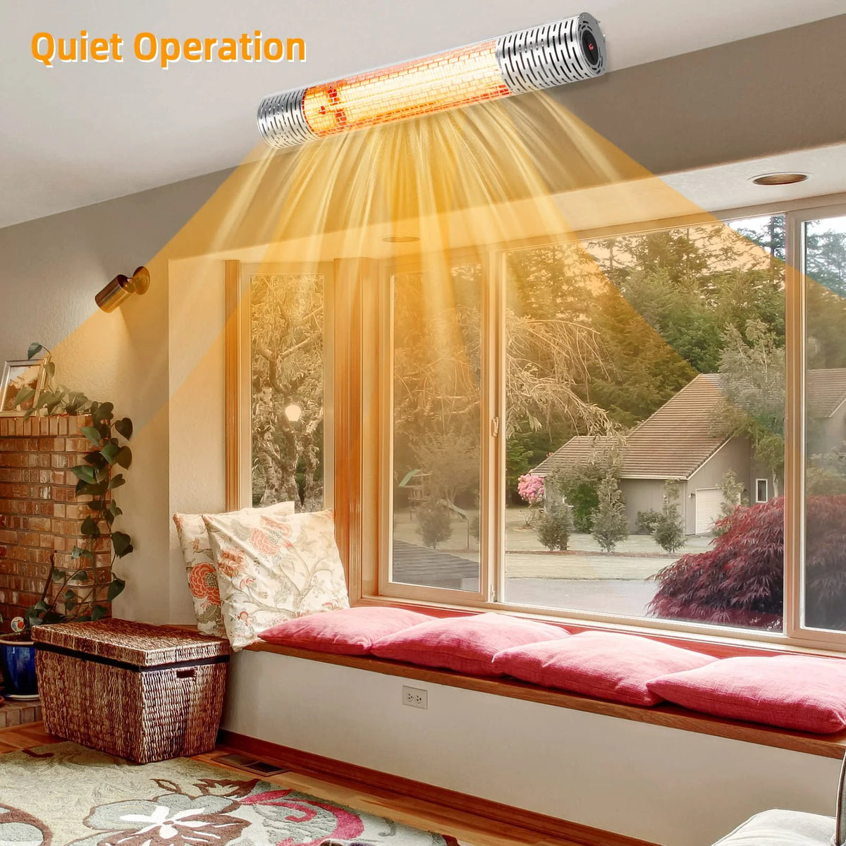 Tangkula 1500W Wall - Mounted Patio Heater, Kitchen Appliance