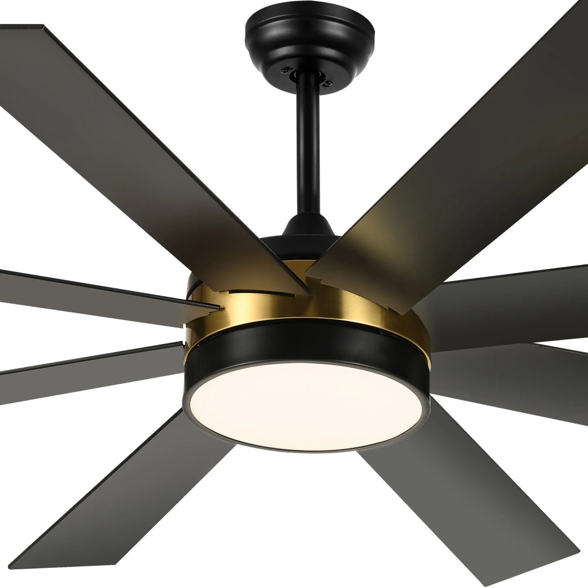 Dextrus 60 in Modern LED Outdoor/ Indoor Ceiling Fan with Remote Control