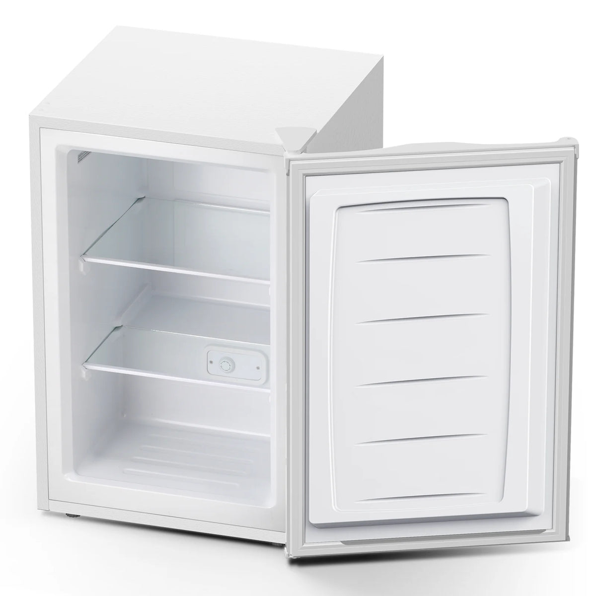 KNDKO 3.2cu.ft Upright Freezer, Compact Freezer with Removable Shelves, Adjustable Thermostat for Home/Kitchen/Office, SILVER
